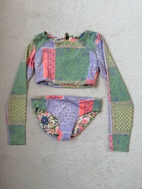 Girls Maaji Two Piece Reversible Bathing Suit